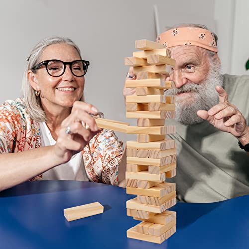 Classic Wooden Tumbling Tower Game with Carry Case L140583