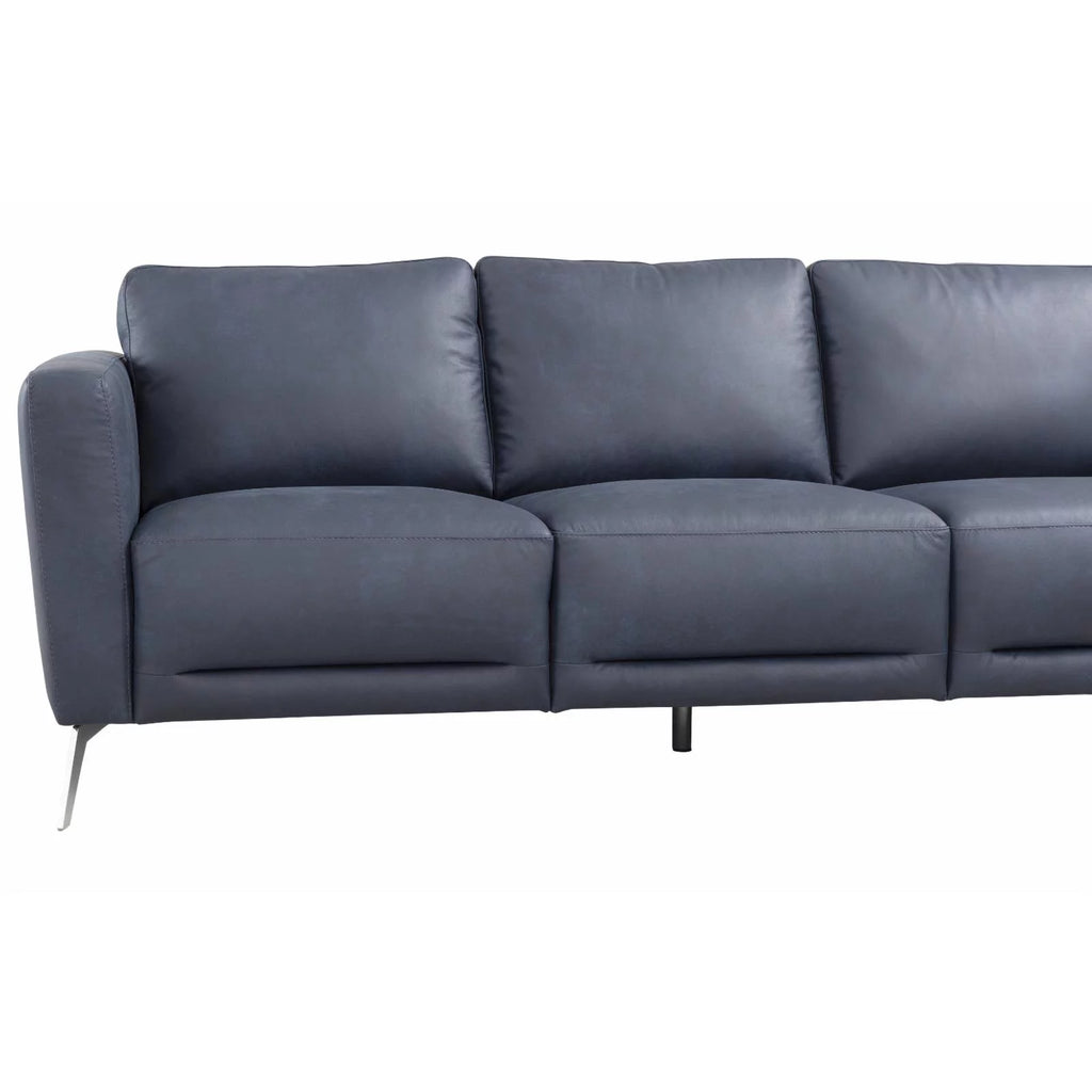 Astonic LV00212 Blue Leather Sofa R687952