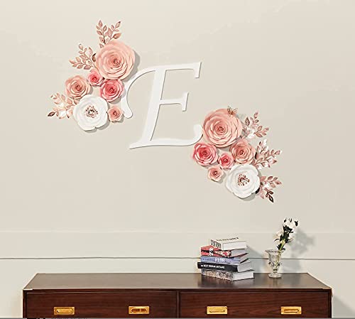 Paper Flowers Wall Decorations, Large 3D Artificial Flowers for Nursery, Wedding, Party Backdrop V6866