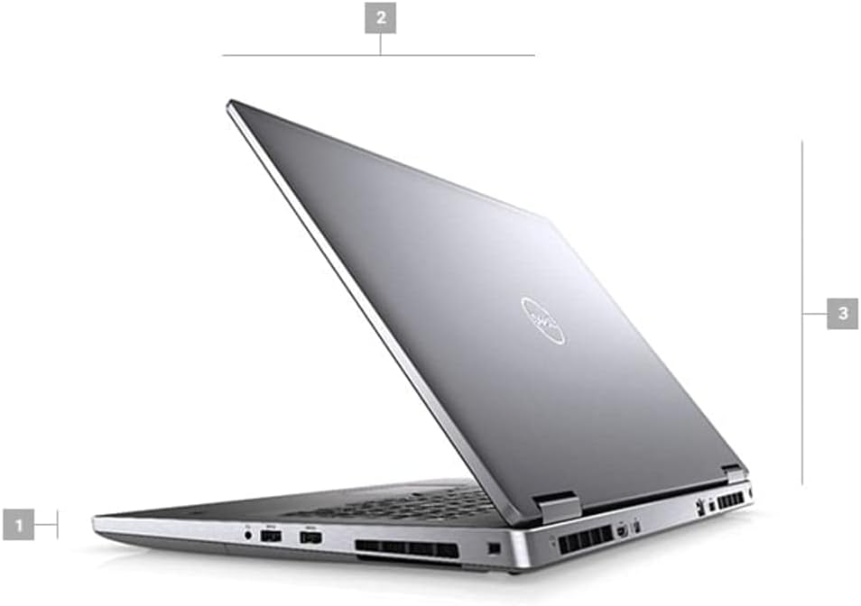 Dell Precision 7000 7740 Workstation Laptop, 17.3" FHD, Core i7, 32GB RAM, 2TB SSD, RTX 3000, Silver L5497