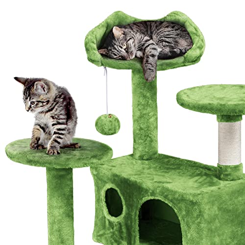 Yaheetech 54in Cat Tree Tower Condo Furniture with Scratch Post Y196
