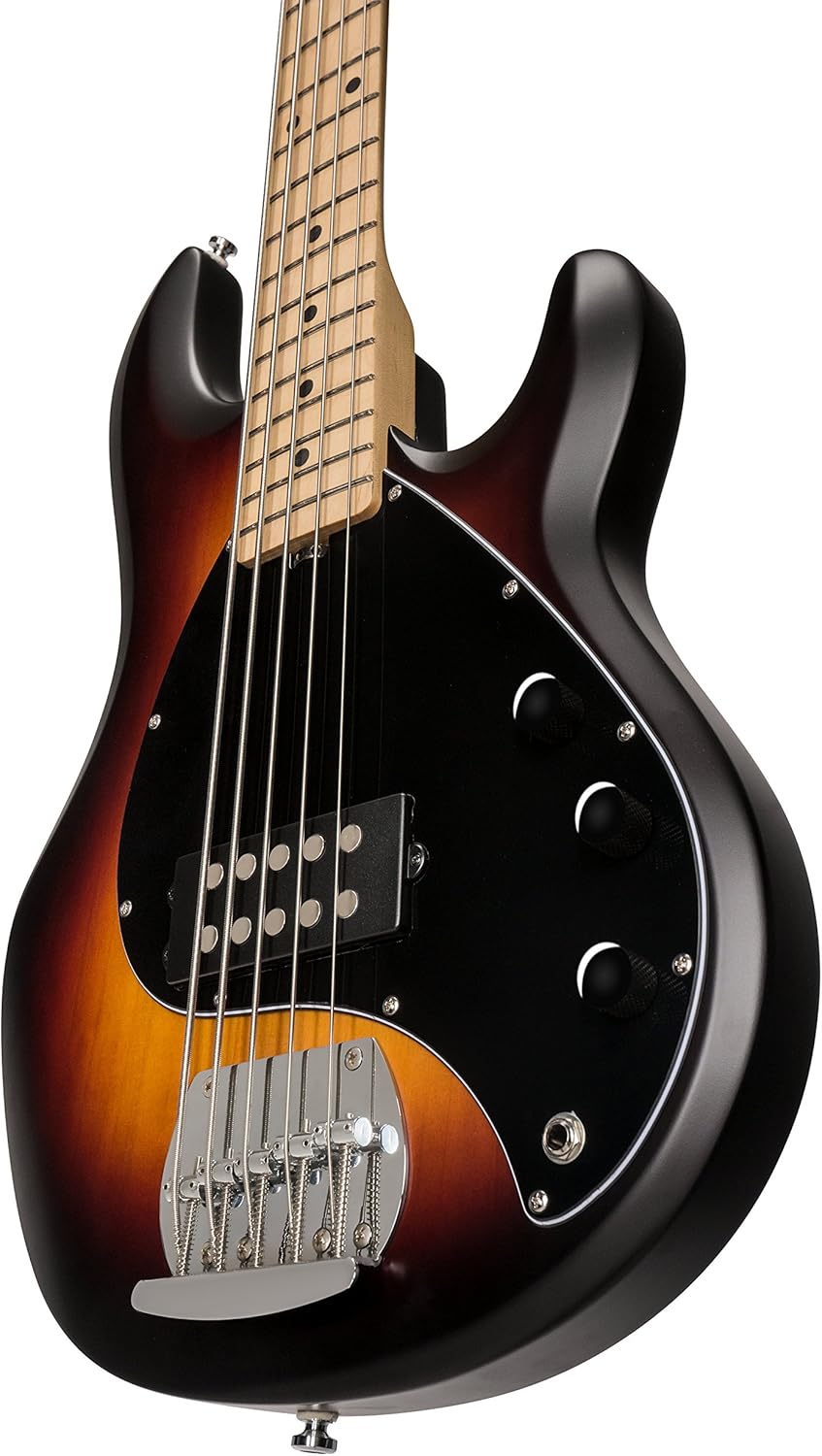 Sterling by Music Man StingRay Ray5 Bass Guitar, 5-String, Vintage Sunburst Satin Y120578