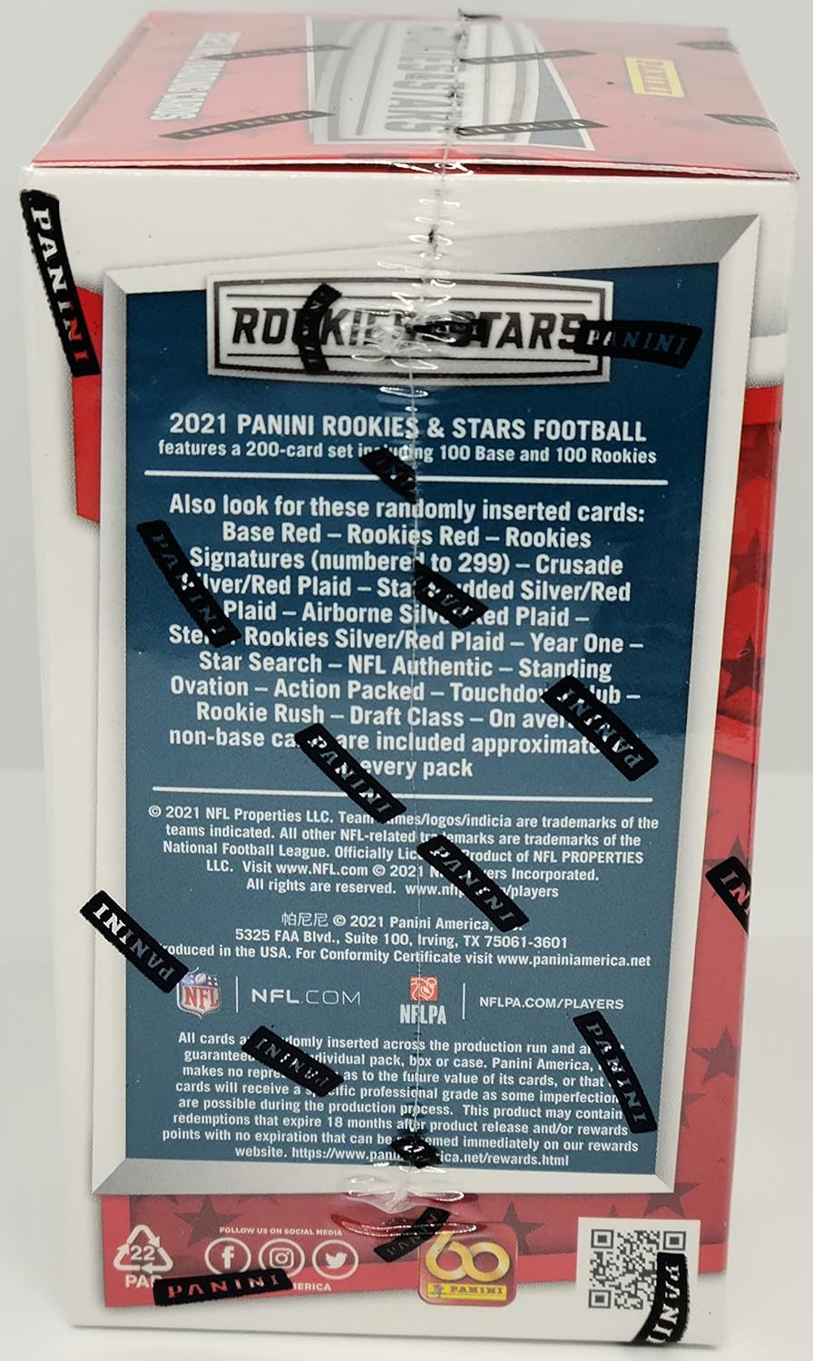 2021 Panini Rookies & Stars Football Trading Cards Blaster Box (70 Cards) J9477