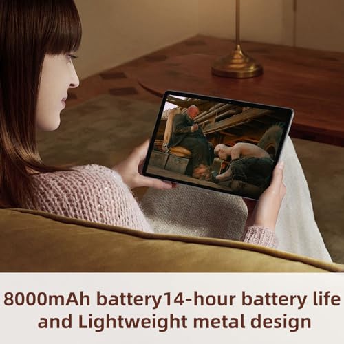 Android 14 Tablet, 11 Inch, 12GB RAM 128GB ROM, Octa-Core, Black Z533965