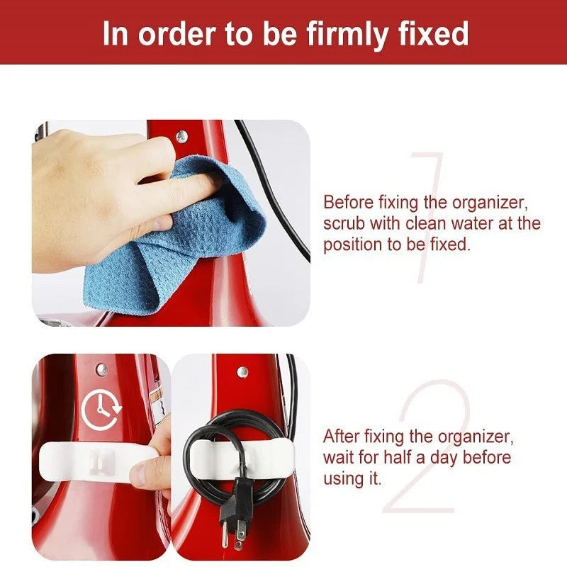 Cord Organizer for Appliances, 4 Pack Stick On Wire Wrapper G447712