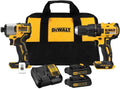 Dewalt DCK275C2 20V MAX Brushless Lithium-Ion 1/2 in. Cordless Drill Driver and 1/4 in. Impact Driver Combo Kit with 2 Batteries