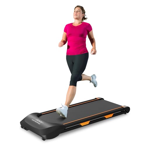 Walking Pad Under Desk Treadmill with Incline for Home Office, 2 in 1 for Walking and Jogging, Small Portable Walking Treadmill with Remote Control, Hidden Safety Switch
