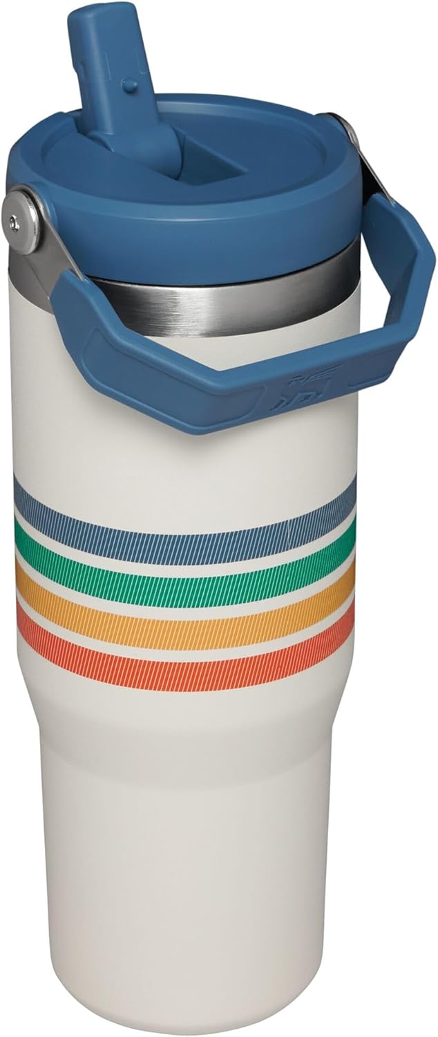 Stanley IceFlow Stainless Steel Tumbler 30OZ Cream Stripe G6285