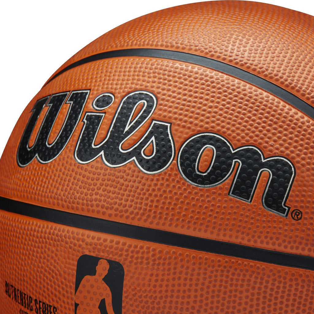 Wilson NBA Authentic Outdoor Basketball, Brown, 29.5 in W549