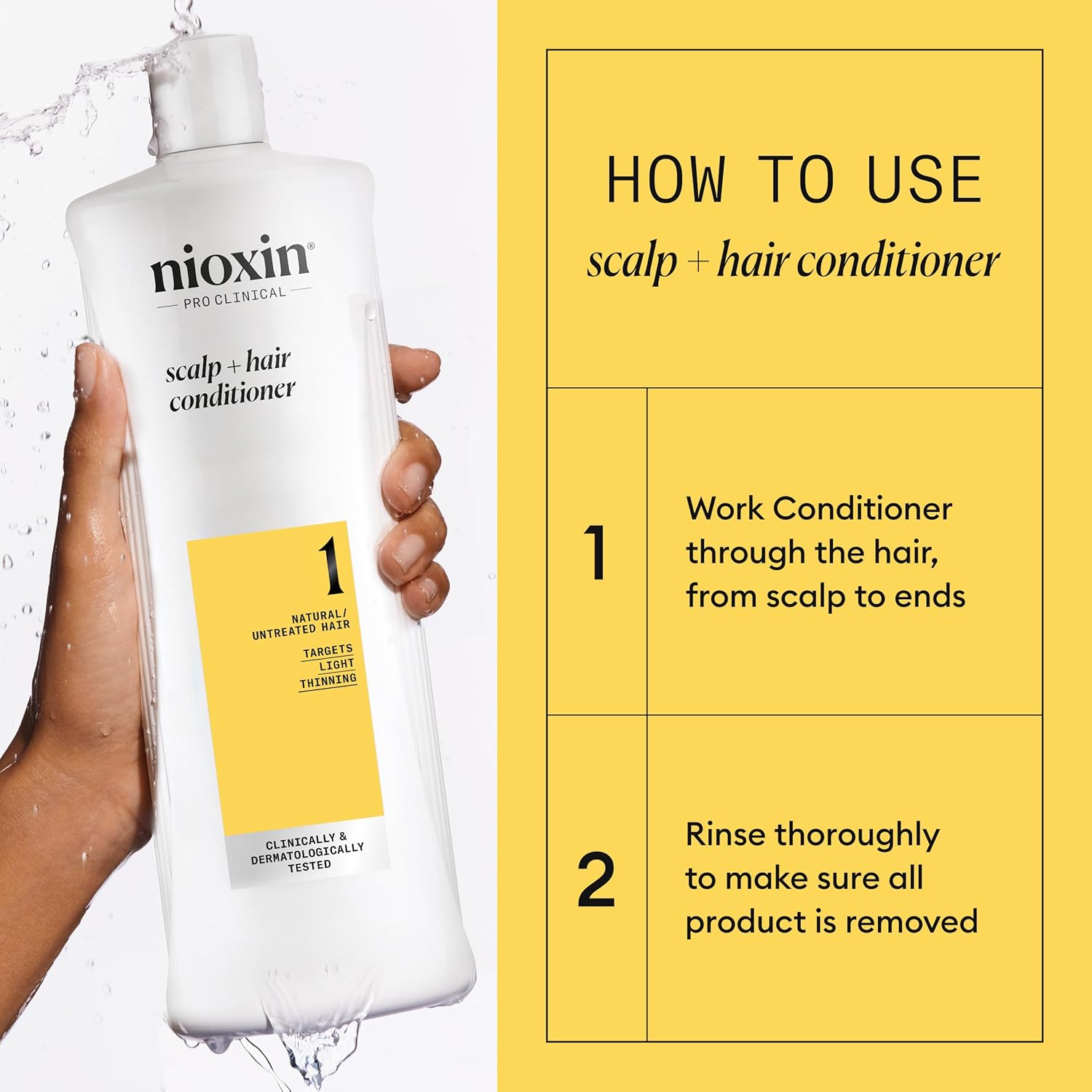 Nioxin System 1 Shampoo & Conditioner Prepack, 33.8 fl oz F289