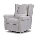 DaVinci Hayden Recliner and Swivel Glider in Shadow Grey, Greenguard Gold & CertiPUR-US Certified