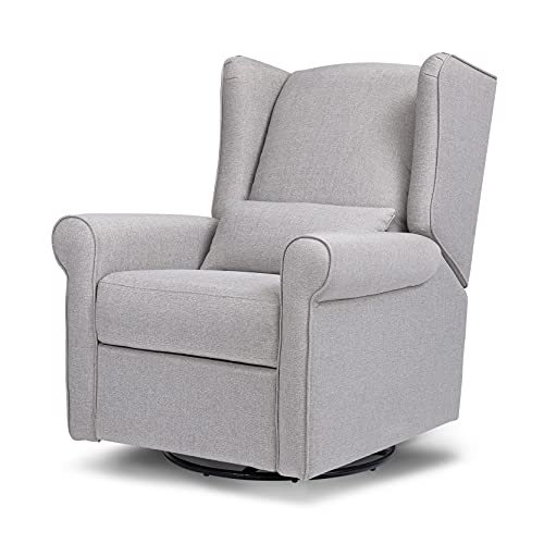 DaVinci Hayden Recliner and Swivel Glider in Shadow Grey, Greenguard Gold & CertiPUR-US Certified