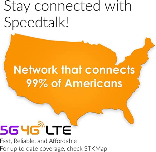 SpeedTalk Mobile Prepaid Plan - Unlimited Talk & Text + 500 MB Data - 30 Day Service Z6896