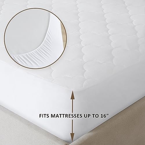 Sleep Philosophy Twin XL Cotton Quilted Mattress Pad Q957