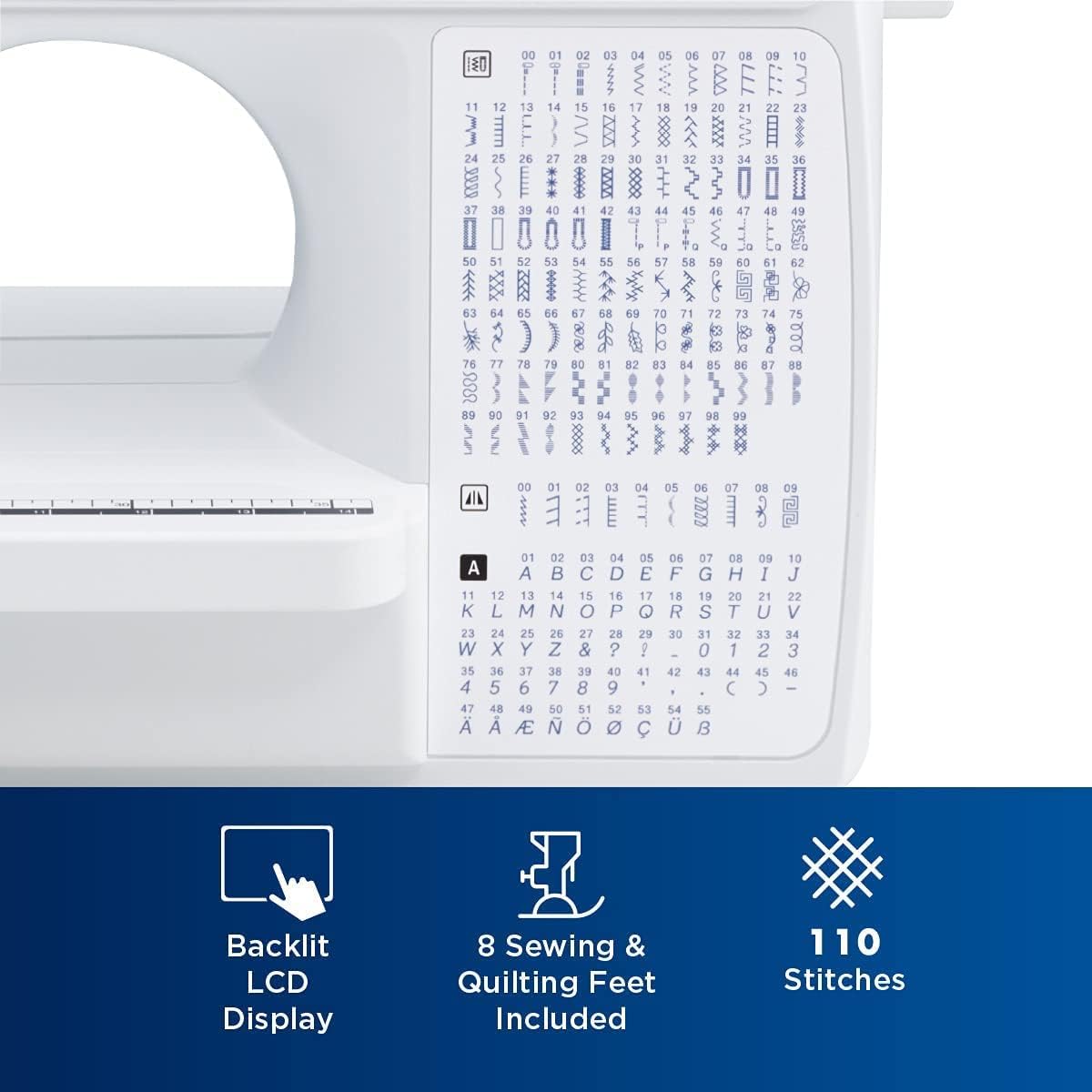 Brother XR9550 Computerized Sewing and Quilting Machine, White E504