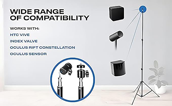 Skywin VR Tripod Stand for HTC Vive Base Station and Oculus Rift Sensors (2 Stands) P76571
