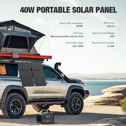 GRECELL Portable Power Station 300W, 230Wh LiFePO4 Battery, Solar Generator for Camping K3905