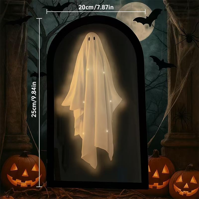 Ghost Mirror with Creepy Eyes for Halloween Decor S17062