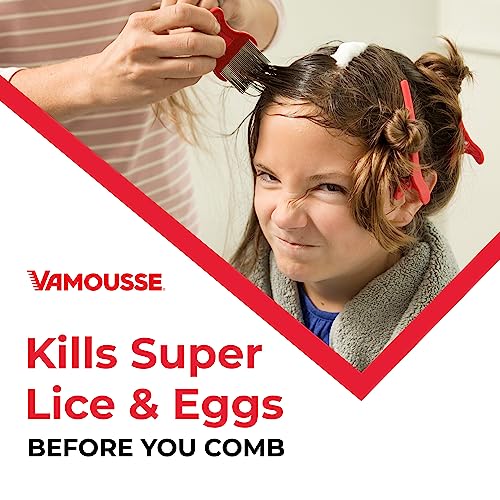Vamousse Lice Treatment Mousse 6 fl oz, Pesticide-Free, Includes Steel Comb J520490