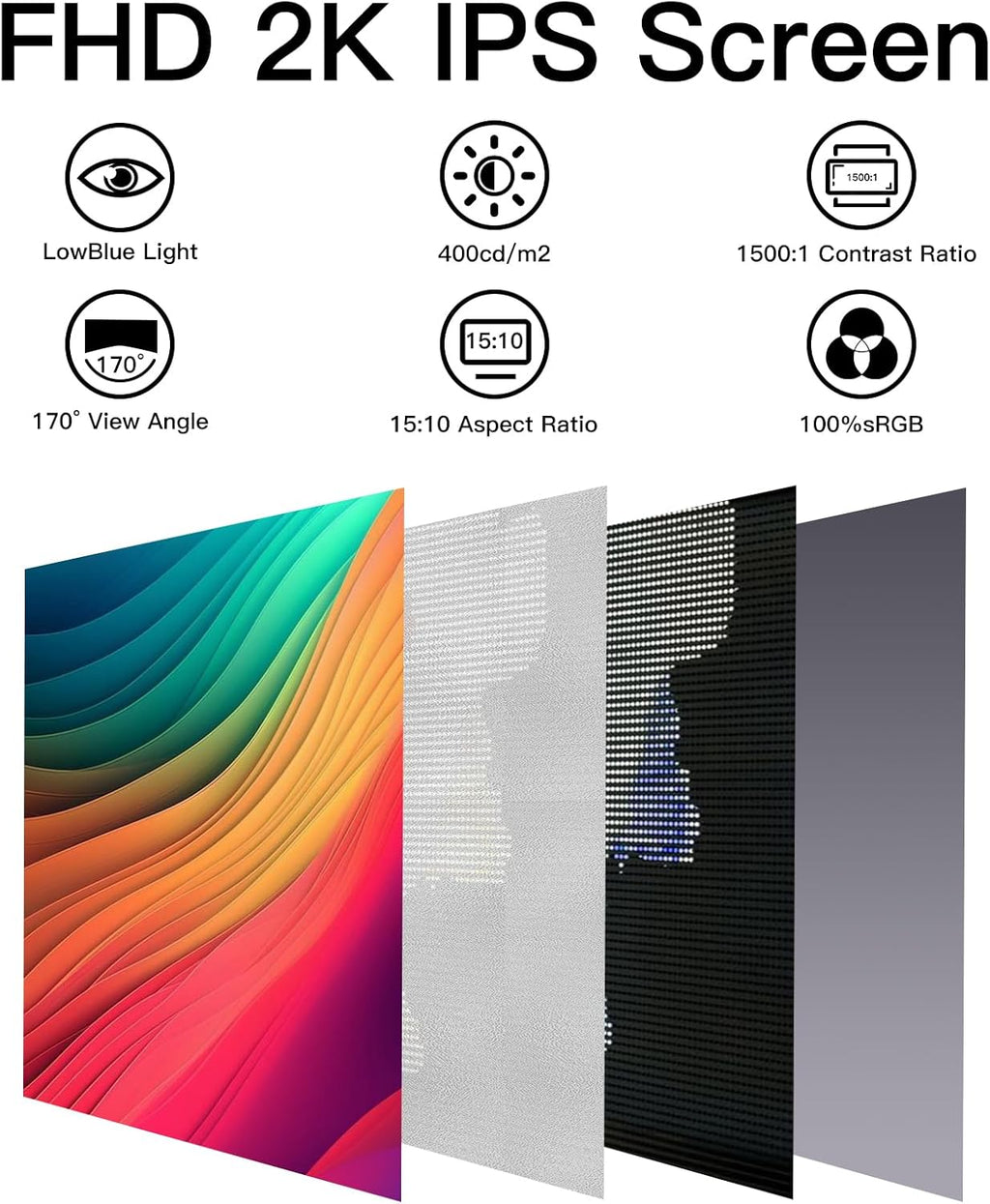 Portable Monitor 15.6 Inch FHD 1080P IPS USB-C HDMI T805
