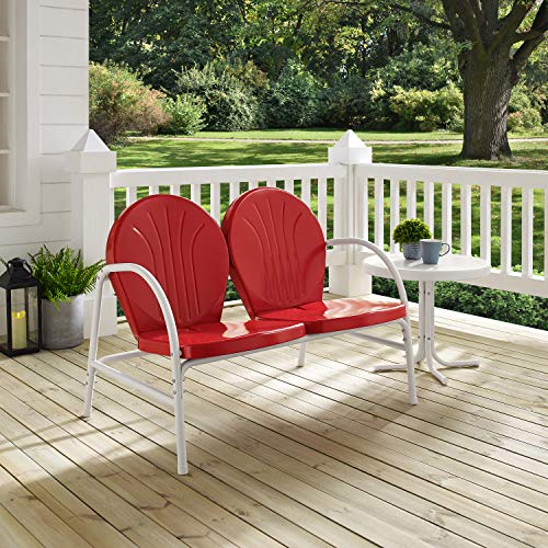 Crosley Furniture Griffith 2-Piece Metal Outdoor Conversation Set with Table and Loveseat V8408