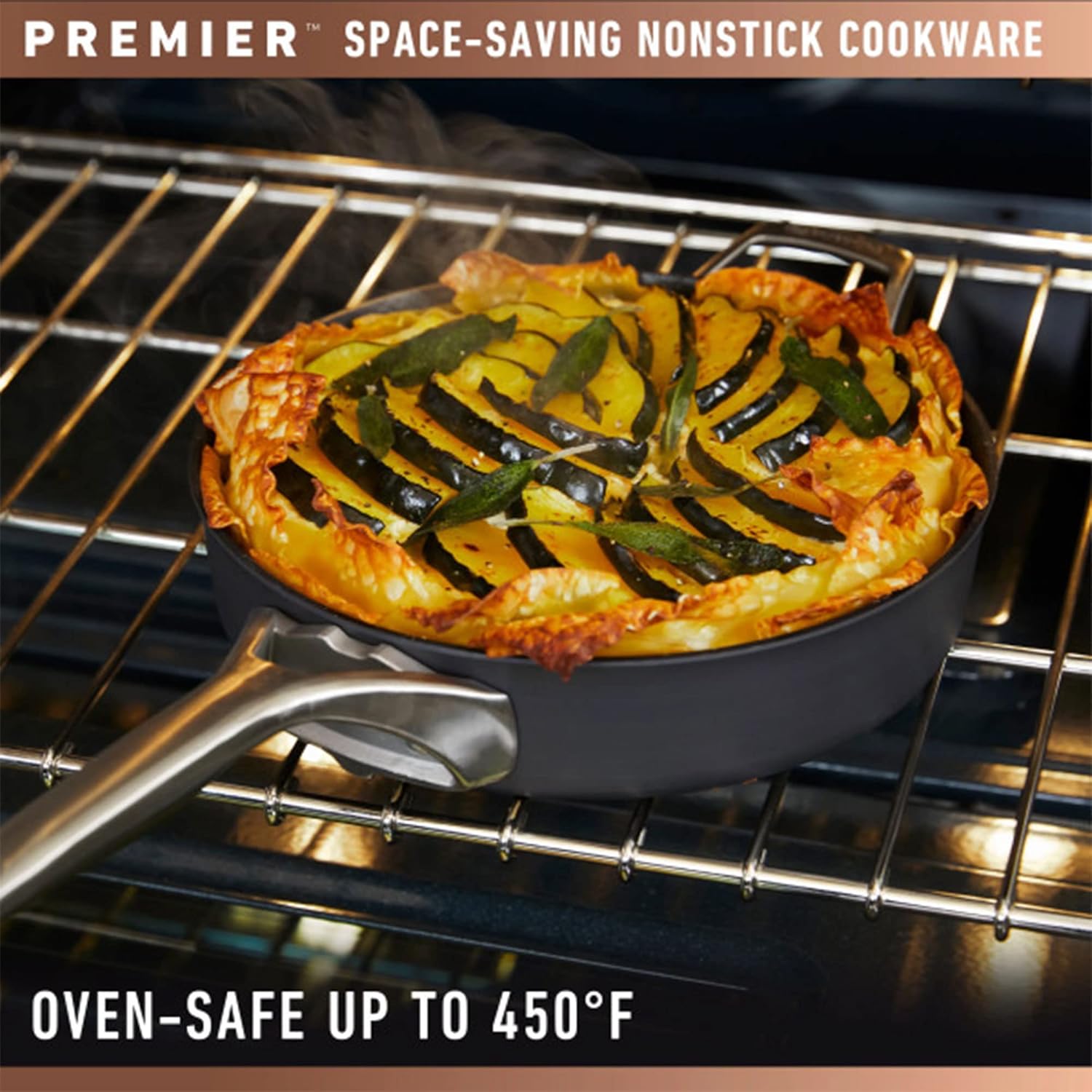 Calphalon Premier 8 Quart Hard Anodized Nonstick Multi-Pot with Glass Lid V6059