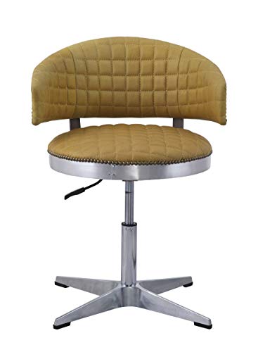 Acme Brancaster Adjustable Chair in Turmeric Top Grain Leather G1143