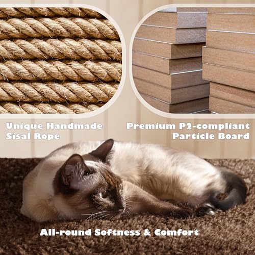 Yaheetech 54in Cat Tree Tower Condo Furniture with Scratch Post Y196