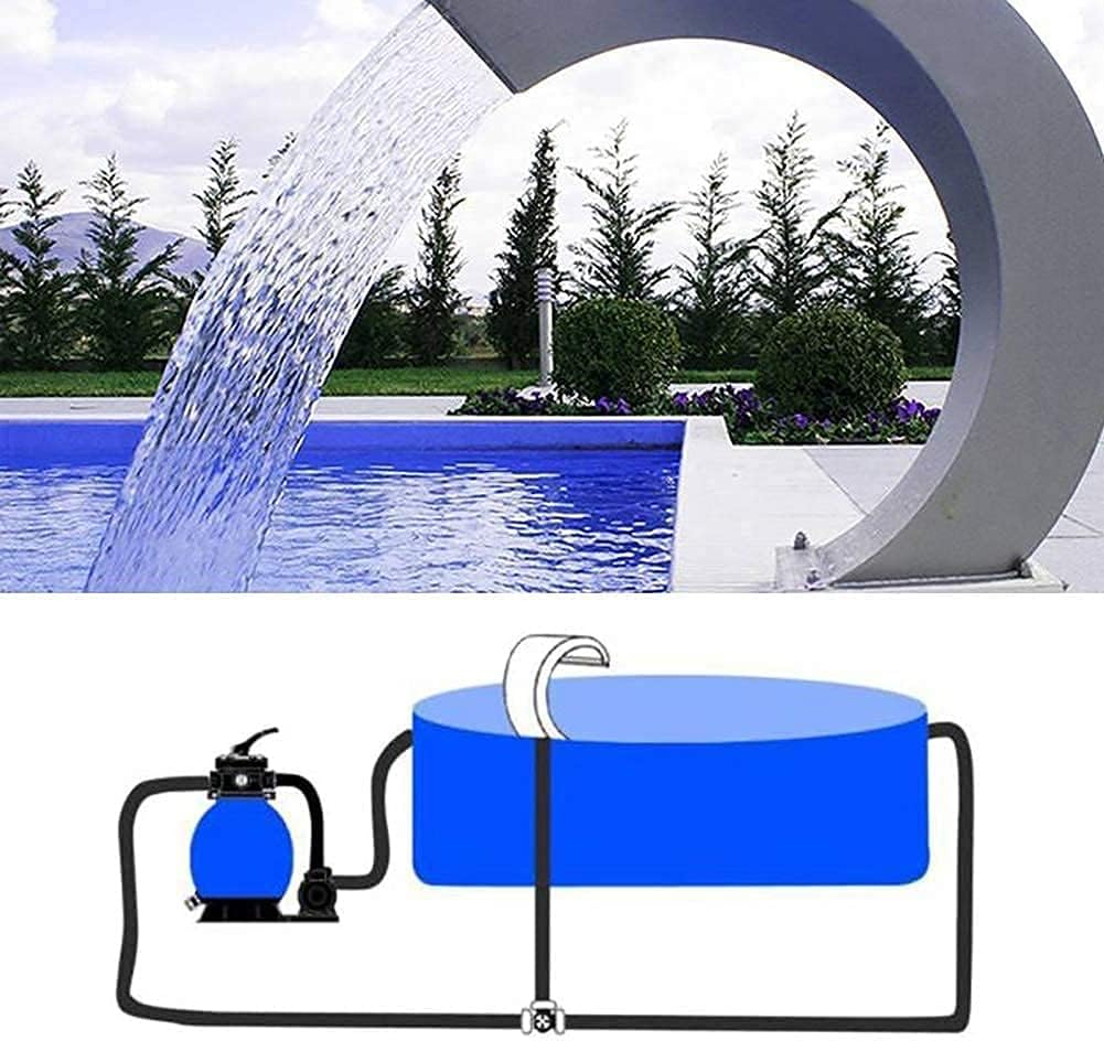 Stainless Steel Pool Waterfall Fountain for Outdoor Inground Pools P889