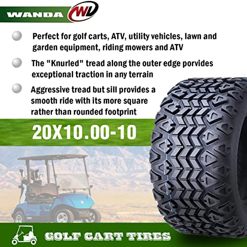WANDA 22X11-12 Golf Cart ATV Tires 4 Ply S35078