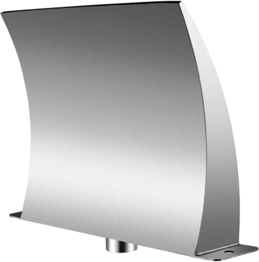 Pool Fountain Stainless Steel 7.9X4.5 Inch, Pool Waterfall Fountain 304 Stainless Steel, Pool Fountains for Inground Pools, Garden Outdoor Waterfalls Sheer Descent Pond Waterom Water Inlet