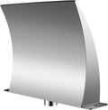 Pool Fountain Stainless Steel 7.9X4.5 Inch, Pool Waterfall Fountain 304 Stainless Steel, Pool Fountains for Inground Pools, Garden Outdoor Waterfalls Sheer Descent Pond Waterom Water Inlet