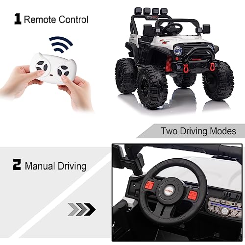 24V Ride On Car for Kids with Remote Control, Black X29655