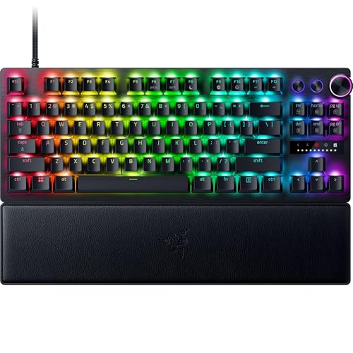 Razer Huntsman V3 Pro Mini 60% Esports Gaming Keyboard: Analog Optical Switches - Snap Tap Mode - Rapid Trigger - Adjustable Actuation - Dual-Purpose Mod Keys - Doubleshot PBT Keycaps - Black