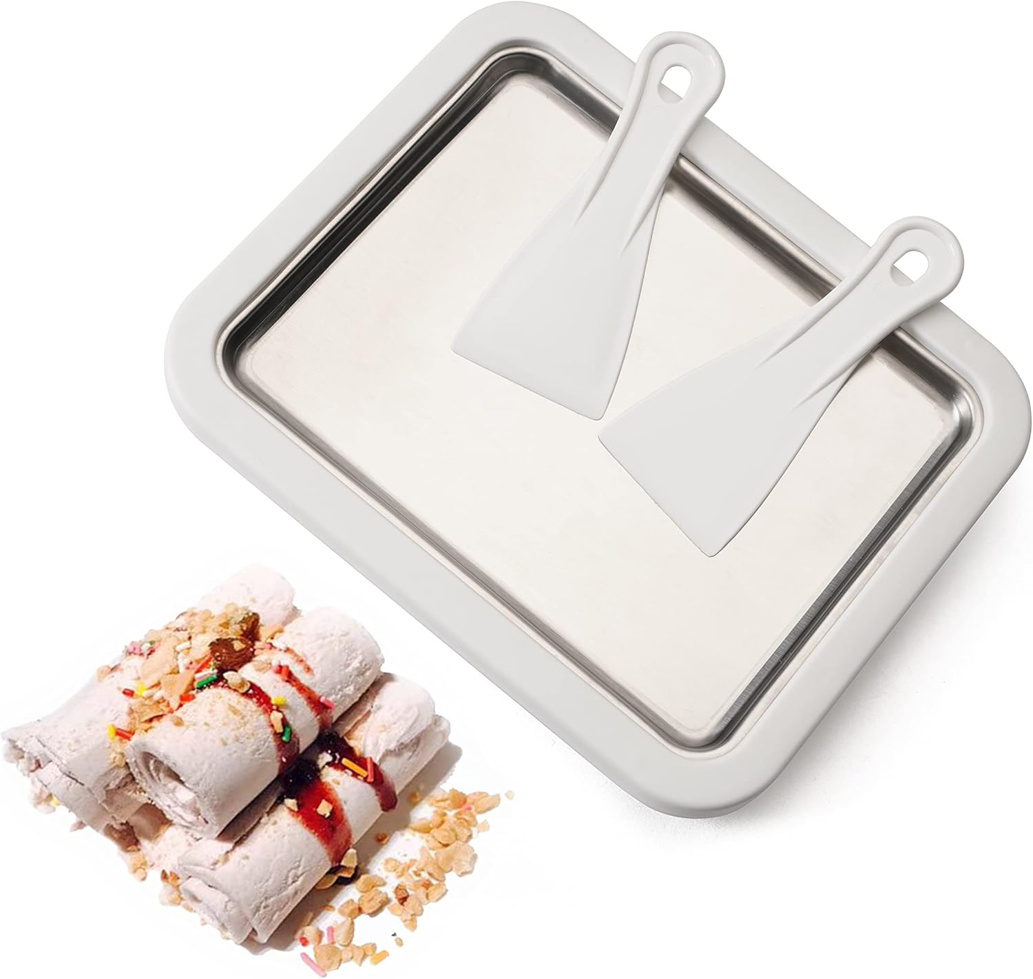 Instant Rolled Ice Cream Maker Sorbet Gelato Soft Serve Slushy Frozen Yogurt Ice Cream Machine