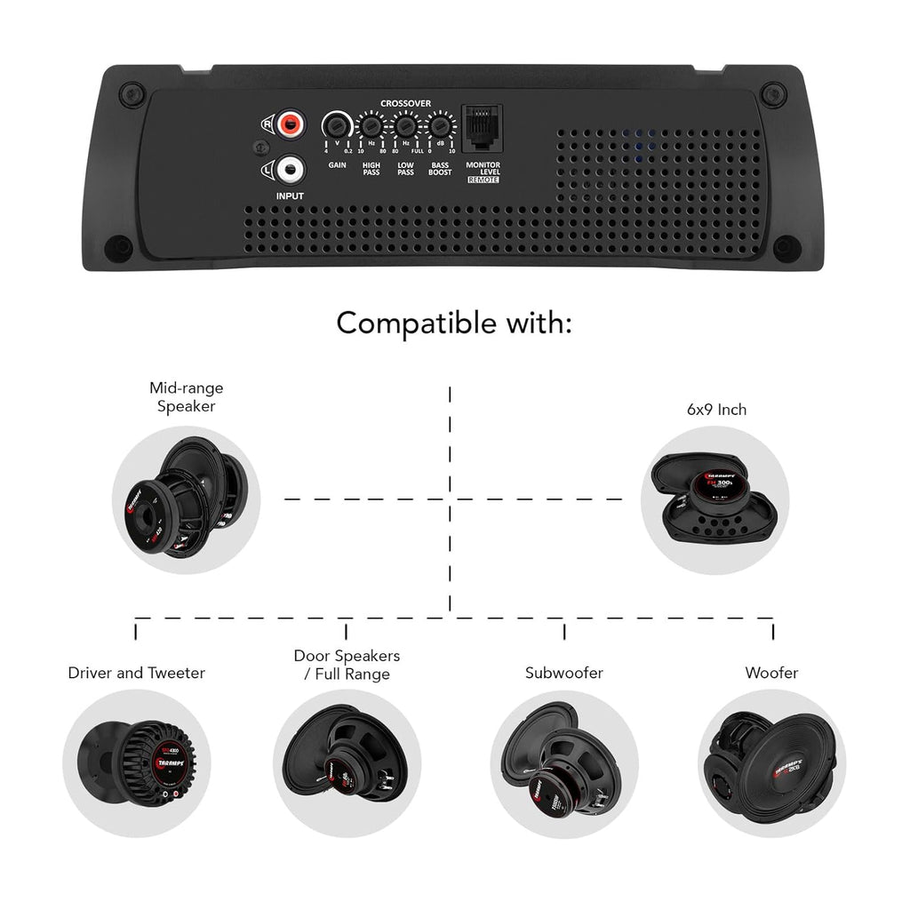 Taramps HD 3000 2 Ohm Monoblock Car Audio Amplifier O6836