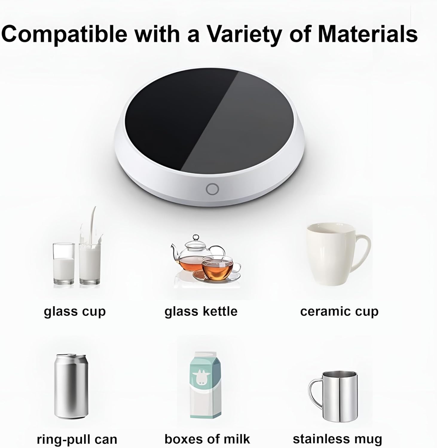Coffee Mug Warmer for Desk with Auto Shut Off, 2 Temperature Settings M244
