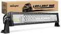 Nilight - 18016C-A LED Light Bar 22Inch 270W Triple Row 27000LM Flood Spot Combo Beam Led Bar Driving Lights Boat Lights Super Bright Led Off Road Lights for Trucks,2 Years Warranty