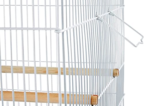 Breeding Bird Flight Cage for Canary Parakeet Aviaries Budgies LoveBird Finch (Large 30" Black Divider) K96264