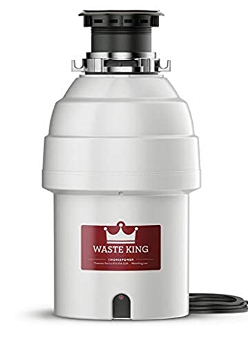 Waste King L-5000TC Batch Feed Garbage Disposal with Power Cord, 3/4 HP