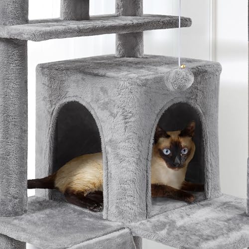 Yaheetech 54in Cat Tree Tower Condo Furniture with Scratch Post Y196