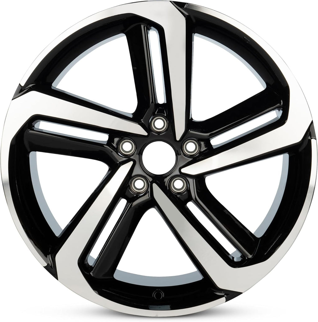 For 2018-2022 Honda Accord 19 Inch Black Machine Face (Diamond Cut) Black Rim - OE Direct Replacement - Road Ready Car Wheel