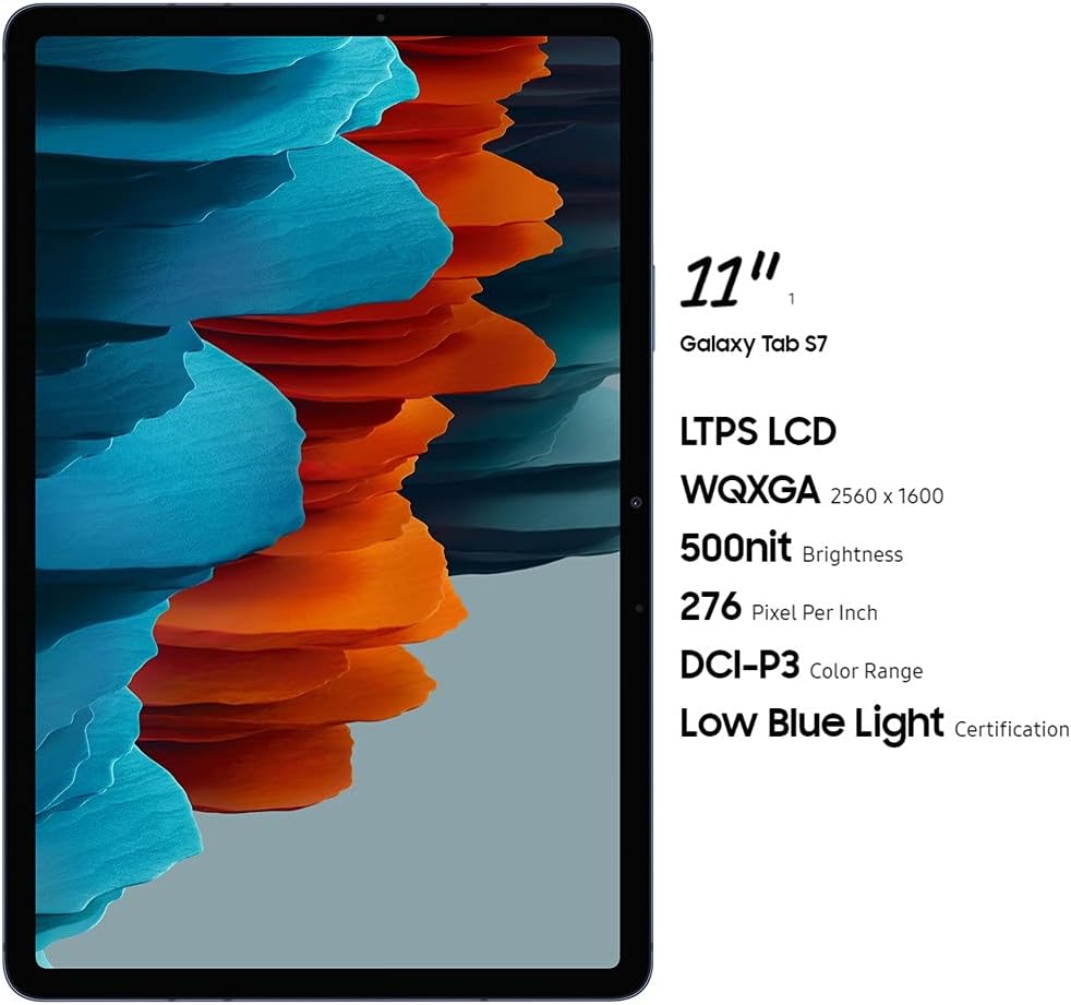 SAMSUNG Galaxy Tab S7 11-inch Android Tablet 128GB Wi-Fi, Mystic Navy (Renewed) C677