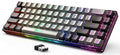 65% Wireless Gaming Keyboard, Rechargeable Backlit Gaming Keyboard, 68 Keys Ultra-Compact Anti-ghosting No-Conflict Wireless Keyboard for PC Laptop PS5 PS4 Xbox One Mac Gamer(Black-Grey)