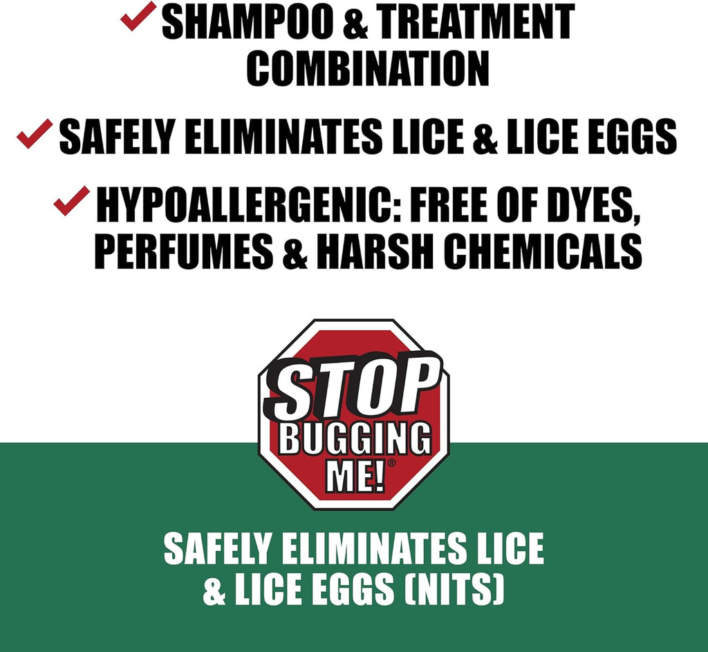 All-Natural 2-in-1 Lice Treatment Gel Shampoo, 8 oz O968