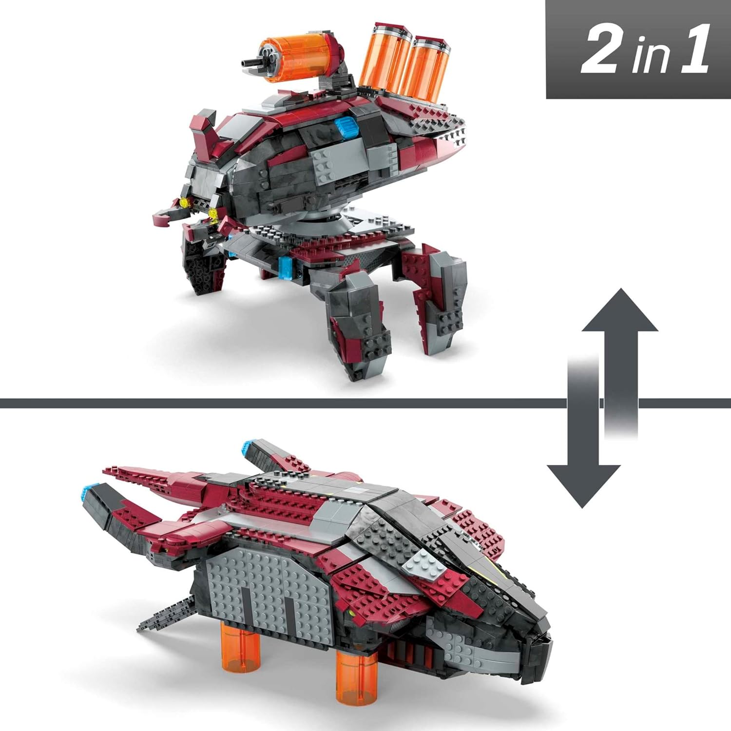 MEGA Halo Infinite Banished Phantom Vehicle Building Set, 1214 Pieces L188