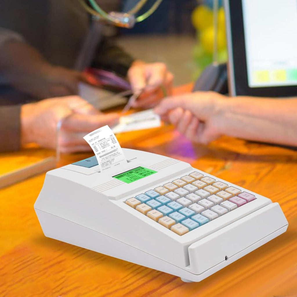 Cash Register with 8-Digit LED Display, 48 Keys for Small Business P471603