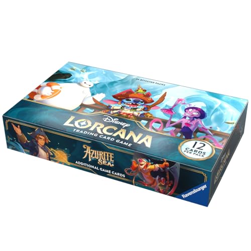 Ravensburger Disney Lorcana TCG Azurite Sea Booster Pack Display, 24 Packs Z3570