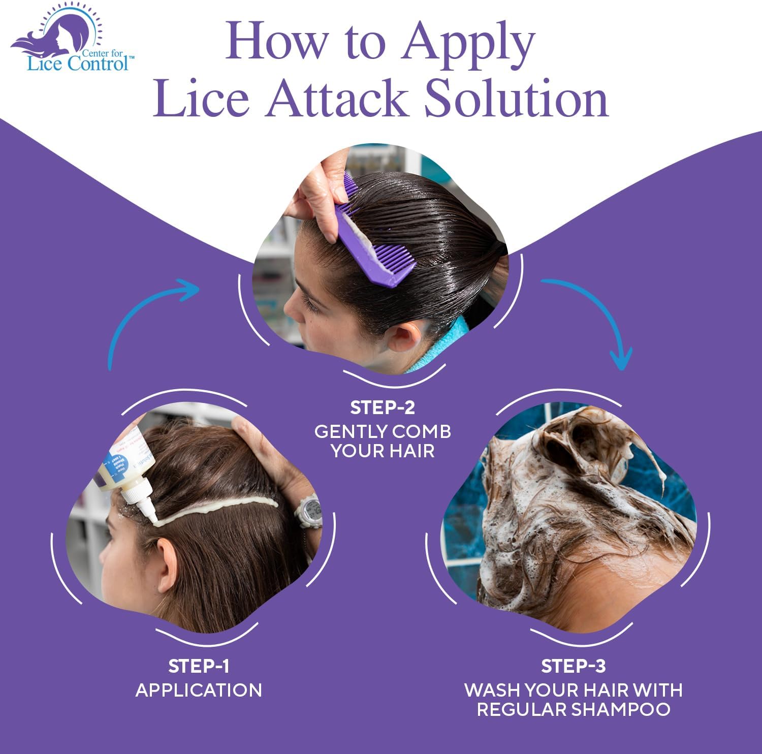 Kapow! 8oz Head Lice Shampoo, 2-Pack Treatment for Kids & Adults Z423