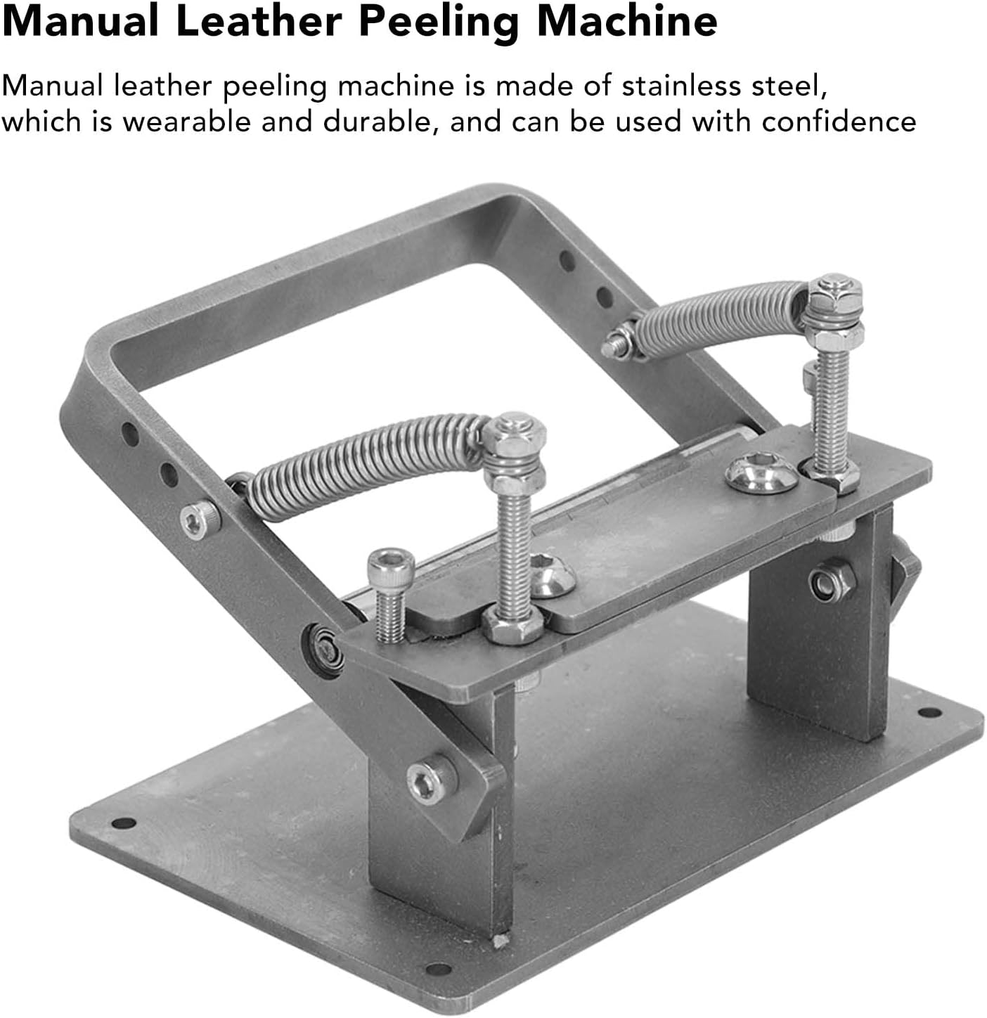 Manual Leather Peeling Machine Stainless Steel Skiver for Home Crafting Q357